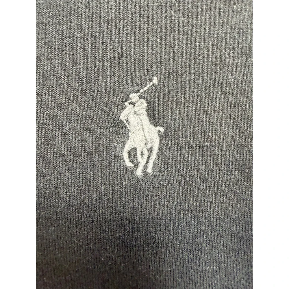 Polo Ralph Lauren Mens 3XLT Black Quarter Zip Pullover Sweatshirt Pony Logo Tall